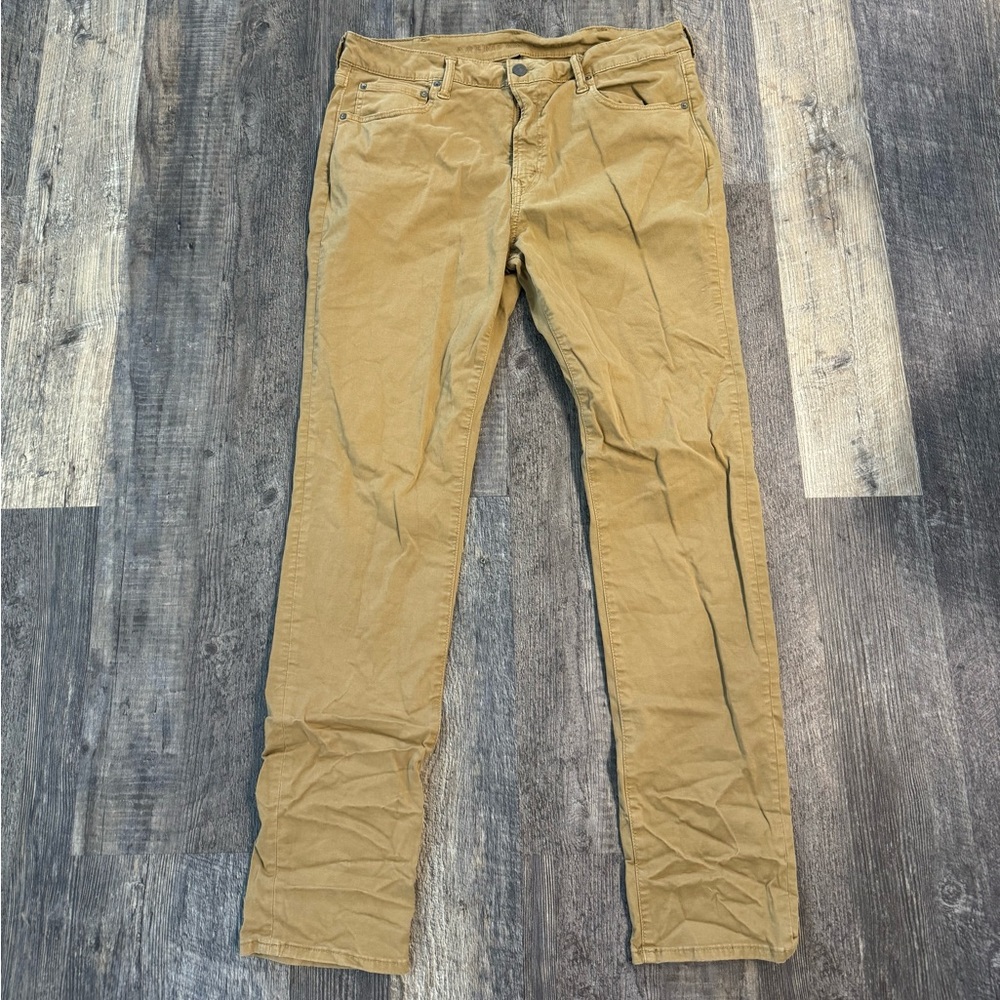 American Eagle Flex Original Straight Lived-In Khaki Pant